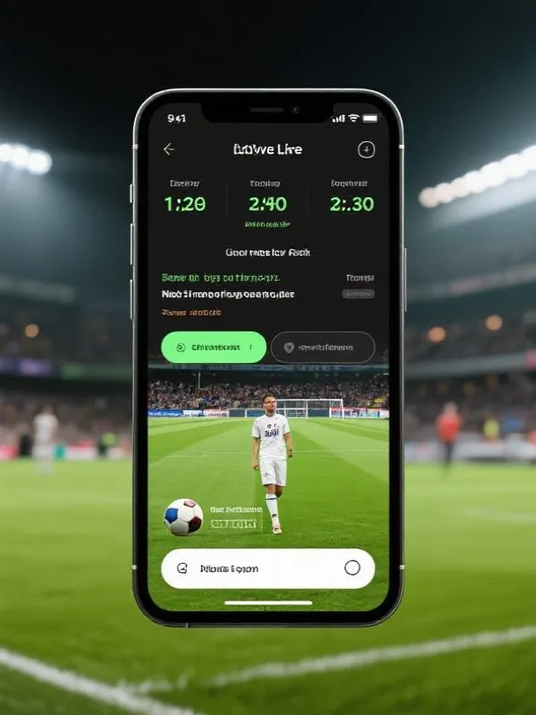 LiveScore Fast App Interface